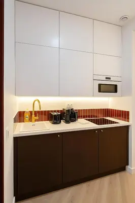 Cuisine ou kitchenette dans l'établissement Elegant Studio Paris X, Gare du Nord
