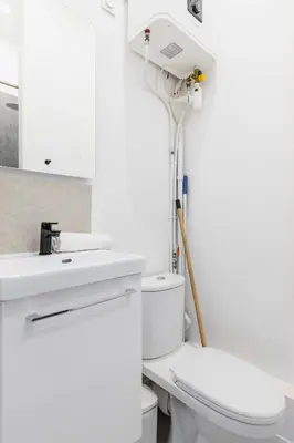 Salle de bains dans l'établissement Charmant 2 pieces central Les Halles a deux pas