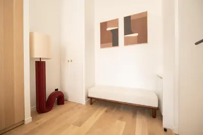 Un ou plusieurs lits dans un hébergement de l'établissement Chic Flat in Paris Center