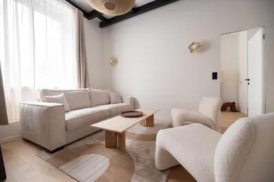 Coin salon dans l'établissement Chic Flat in Paris Center