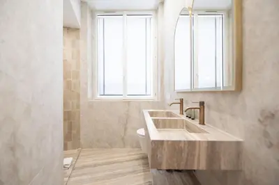 Salle de bains dans l'établissement Chic Flat in Paris Center