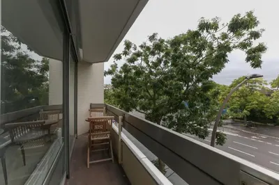 Balcon ou terrasse dans l'établissement Bright apartment in Paris with balcony