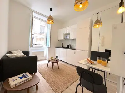 Cuisine ou kitchenette dans l'établissement L'appartement Plaisance