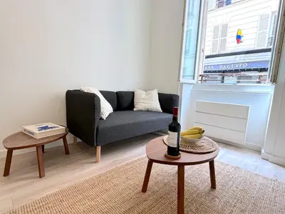 Coin salon dans l'établissement L'appartement Plaisance