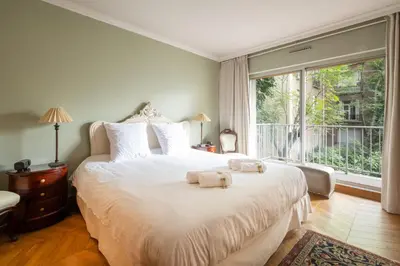 Un ou plusieurs lits dans un hébergement de l'établissement Appartement de la Tour - Welkeys