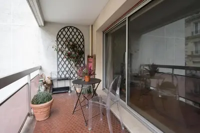 Balcon ou terrasse dans l'établissement Appartement de la Tour - Welkeys