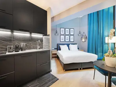 Un ou plusieurs lits dans un hébergement de l'établissement Charming studio -2P- Auteuil, cleaning included