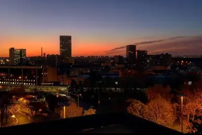 Vue générale sur Puteaux ou vue de la ville depuis l'appartement