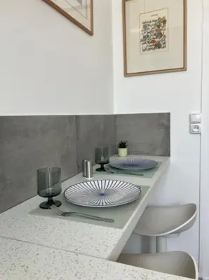 Plan de l'établissement Charmant appartement décoré proche du parc des expositions