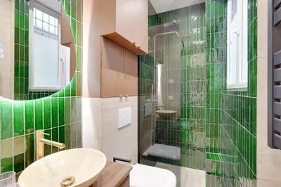 Salle de bains dans l'établissement Nation-Voltaire