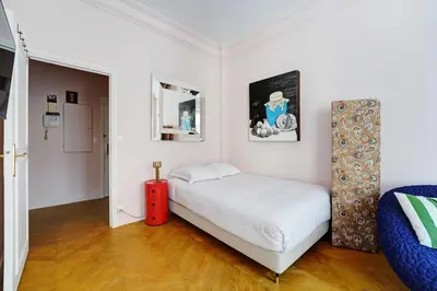 Un ou plusieurs lits dans un hébergement de l'établissement Spacious Studio - 2P 43m² - Montorgueil Louvre