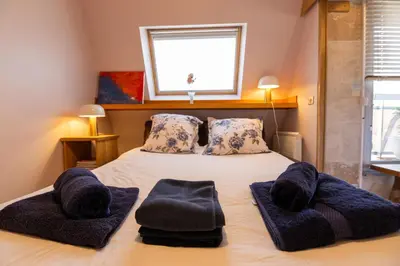 Un ou plusieurs lits dans un hébergement de l'établissement Architect Flat Butte aux Cailles Paris 13 3 Bedrooms