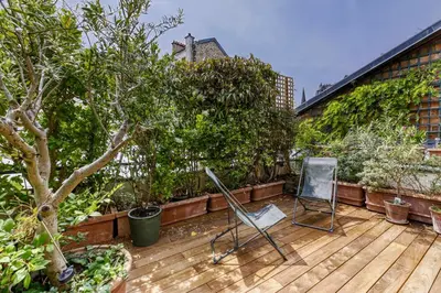 Jardin de l'établissement Appartement Daviel avec sa belle terrasse - Welkeys