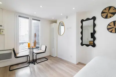 Un ou plusieurs lits dans un hébergement de l'établissement Elegant Studio voltaire- Paris 11 - 2P