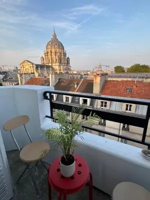 Balcon ou terrasse dans l'établissement Your home at the Luxembourg garden