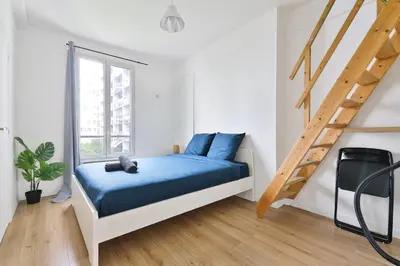 Plan de l'établissement Heart of Paris 1BR-6P Tour Eiffel Free Netflix