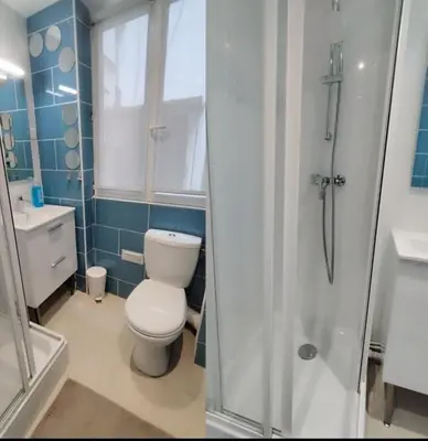 Salle de bains dans l'établissement Studio cosy Paris Centre
