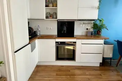 Cuisine ou kitchenette dans l'établissement Charming 2 rooms for 2 in Paris