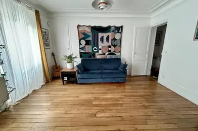 Coin salon dans l'établissement Charming 2 rooms for 2 in Paris