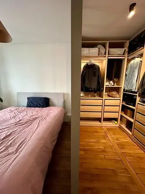 Un ou plusieurs lits dans un hébergement de l'établissement Charming 2 rooms for 2 in Paris