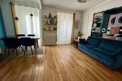 Coin salon dans l'établissement Charming 2 rooms for 2 in Paris