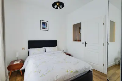 Un ou plusieurs lits dans un hébergement de l'établissement Luxury apartment in prestigious Le Marais - Top Location