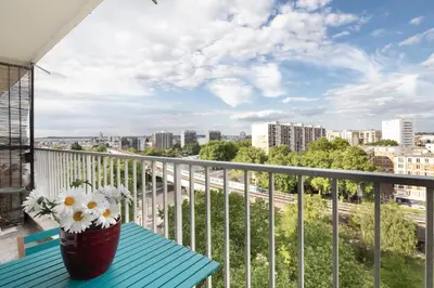 Balcon ou terrasse dans l'établissement Gorgeous apartment Near Paris - 5P