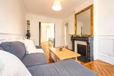 Coin salon dans l'établissement 6 Guests Flat - Montparnasse