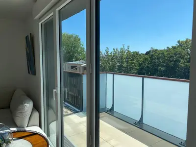 Balcon ou terrasse dans l'établissement PENTHOUSE Terrasse vue Paris 7mn Montparnasse et 5mn Porte de Versailles