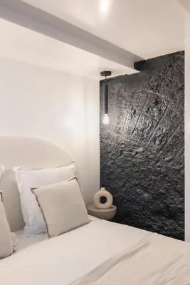 Un ou plusieurs lits dans un hébergement de l'établissement Modern apartment in Nation