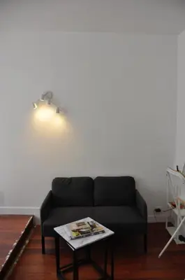 Coin salon dans l'établissement Appartement Buttes Chaumont