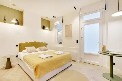 Un ou plusieurs lits dans un hébergement de l'établissement PARIS 11 - Magnifique suite L020