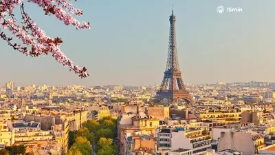 Vue générale sur Paris ou vue de la ville depuis l'appartement