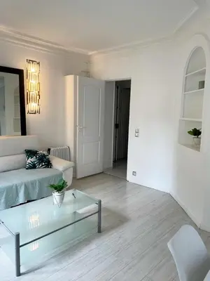 Coin salon dans l'établissement Appartement 75017 proche Parc Monceau