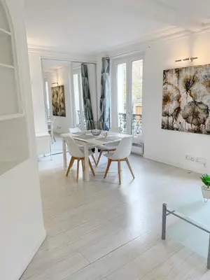 Coin salon dans l'établissement Appartement 75017 proche Parc Monceau