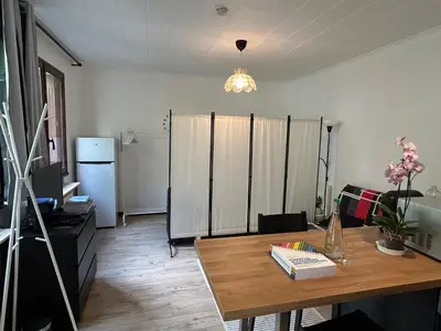 Cuisine ou kitchenette dans l'établissement Studio 22m2 rénové sur cour privée