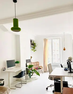 Télévision ou salle de divertissement dans l'établissement Design & cool appartement