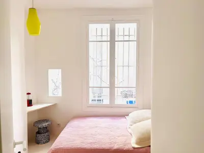 Un ou plusieurs lits dans un hébergement de l'établissement Design & cool appartement