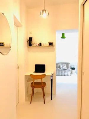 Télévision ou salle de divertissement dans l'établissement Design & cool appartement