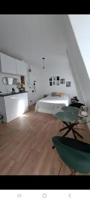 Cuisine ou kitchenette dans l'établissement Vue imprenable sur la Tour Eiffel