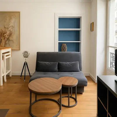 Coin salon dans l'établissement Tour Effeil - Bois de Boulogne