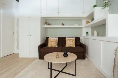 Coin salon dans l'établissement Lumineux et Rayonnant appartement