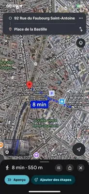 Plan de l'établissement Studio BASTILLE