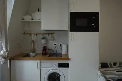 Cuisine ou kitchenette dans l'établissement Vaugirard1 Appt Paris 15, Eiffel Tower View