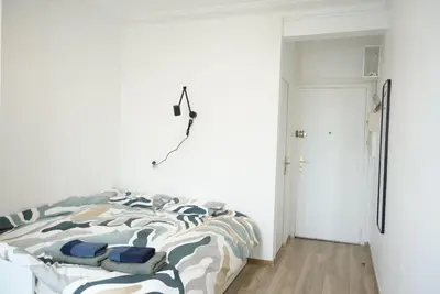 Un ou plusieurs lits dans un hébergement de l'établissement Vaugirard1 Appt Paris 15, Eiffel Tower View