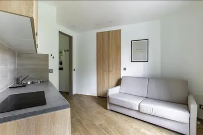 Cuisine ou kitchenette dans l'établissement HSH Bessières-Batignolles Paris Superbe Studio