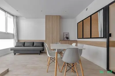 Coin salon dans l'établissement Apt cosy pour 6 - Paris Expo P. de Versailles