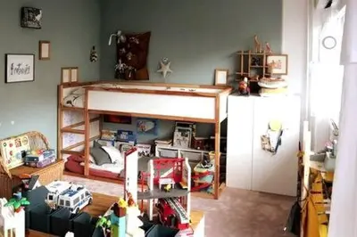 Un ou plusieurs lits dans un hébergement de l'établissement Pajol - CI - Beautiful family apartment - 6 people Paris 18