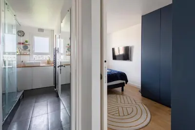 Cuisine ou kitchenette dans l'établissement Stylish Stay - Balcony & Amazing View - Montmartre