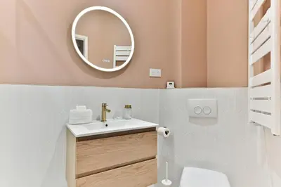 Salle de bains dans l'établissement Élégant loft avec 2 chambres au cœur de Paris